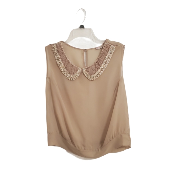 Celine by Champion Small Sheer Beaded Blouse - Picture 1 of 4